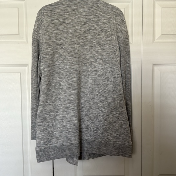 Zella Gray Cardigan Sweater Open Front - Picture 8 of 12